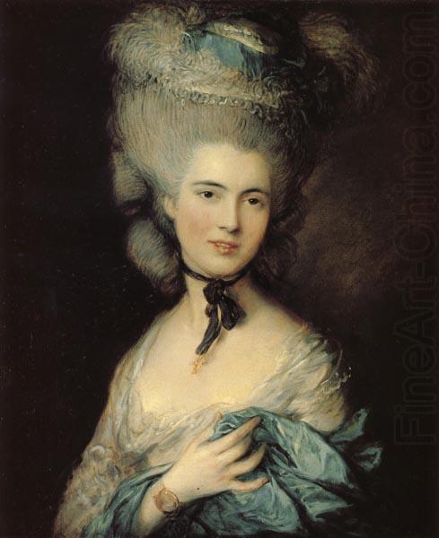 A woman in Blue, Thomas Gainsborough